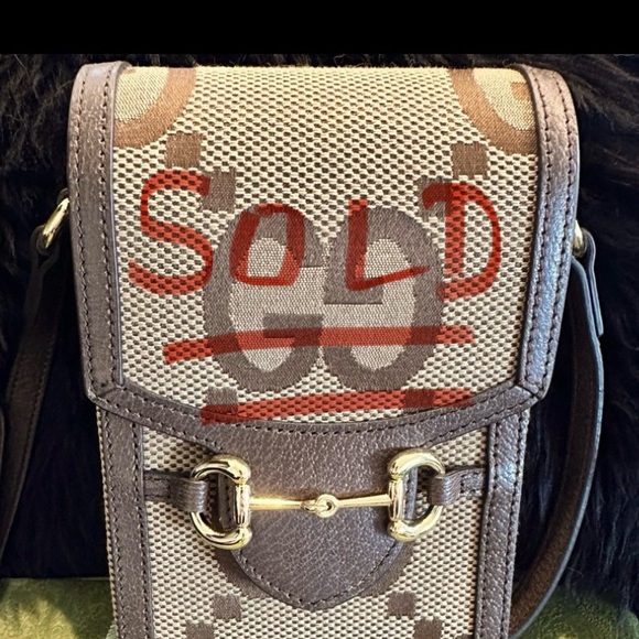 Gucci Horsebit 1955 Jumbo GG mini bag in Perfect Condition - Picture 2 of 9